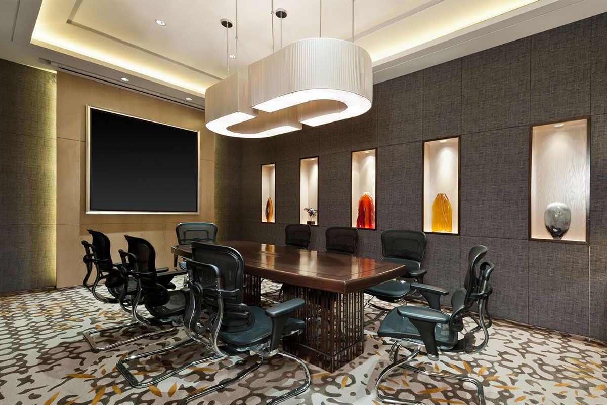 image of LED lighting in a conference room