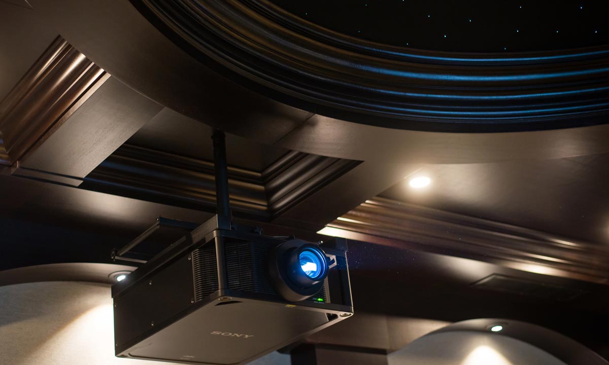 sony projector in home theater