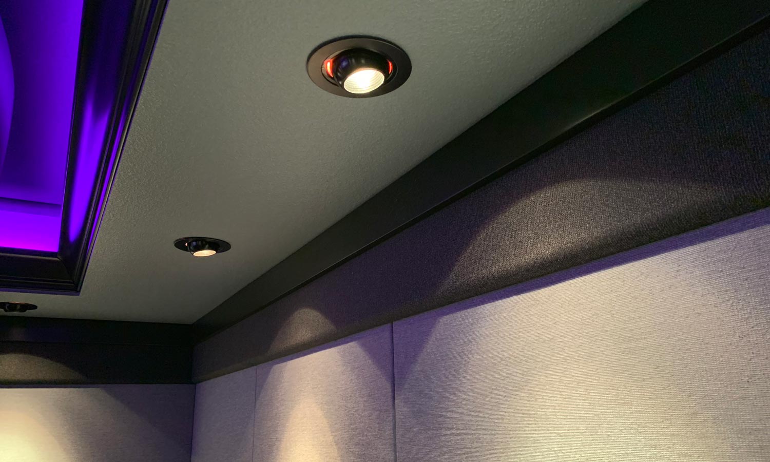 adjustable lighting and noise treatments