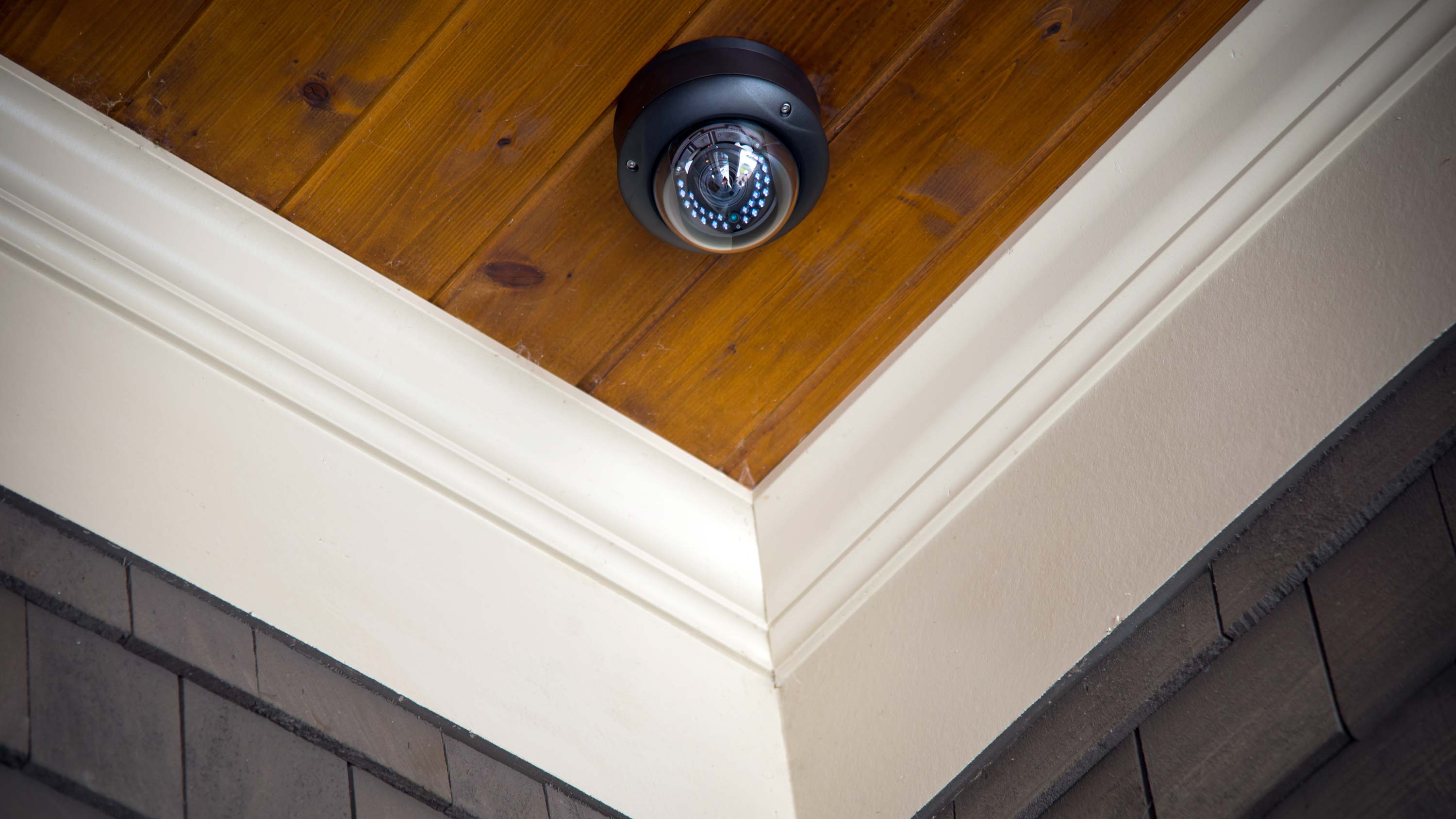 close up image of security camera