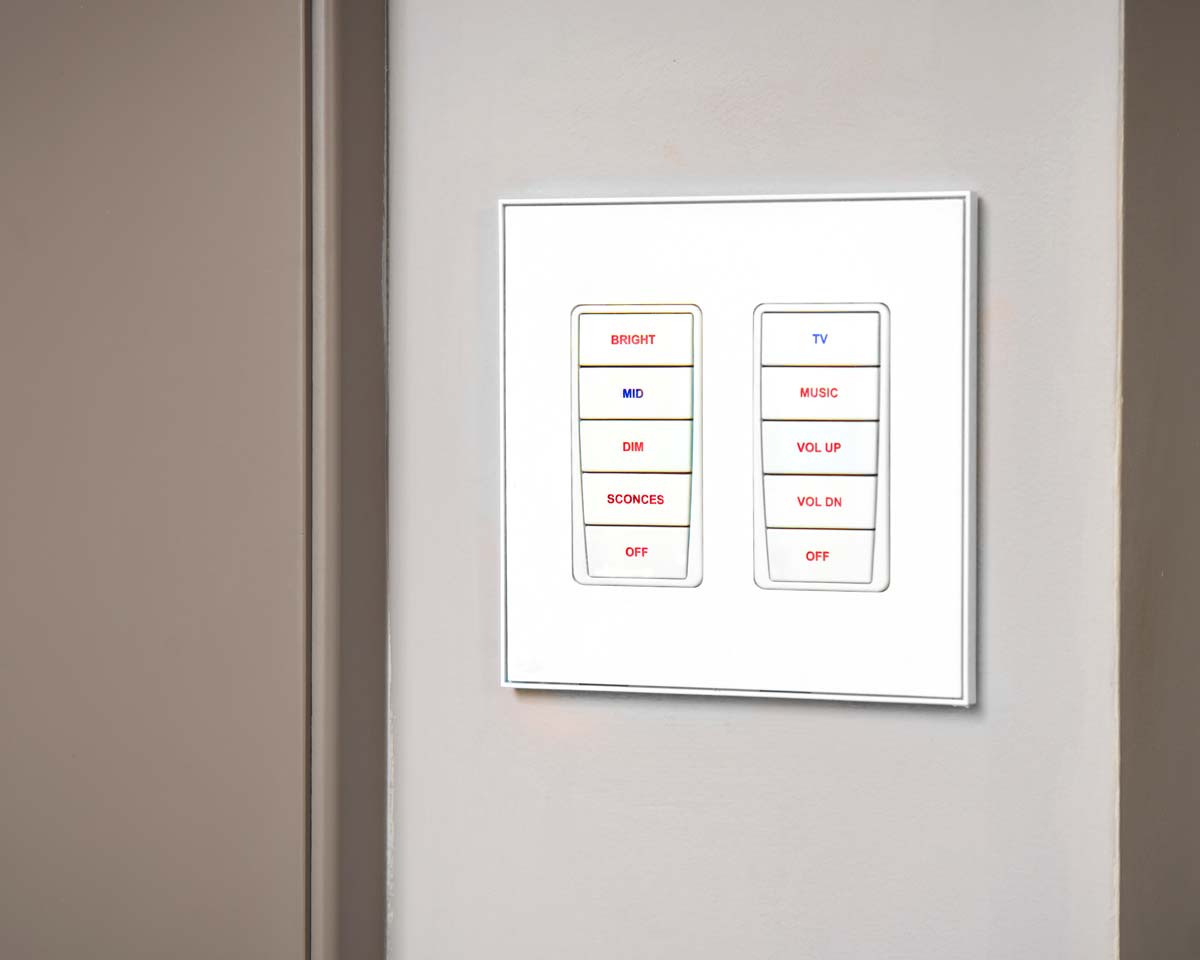 Vantage EasyTouch double-gang keypad