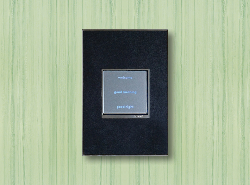 Vantage adorne keypad in black and silver finish